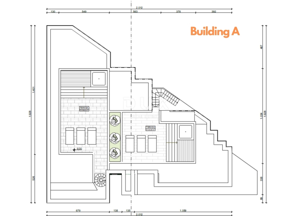 OPATIJA, CENTER - novogradnja - 3 gradbena zemljišča za gradnjo 18 luksuznih stanovanj, vrhunska lega nad centrom