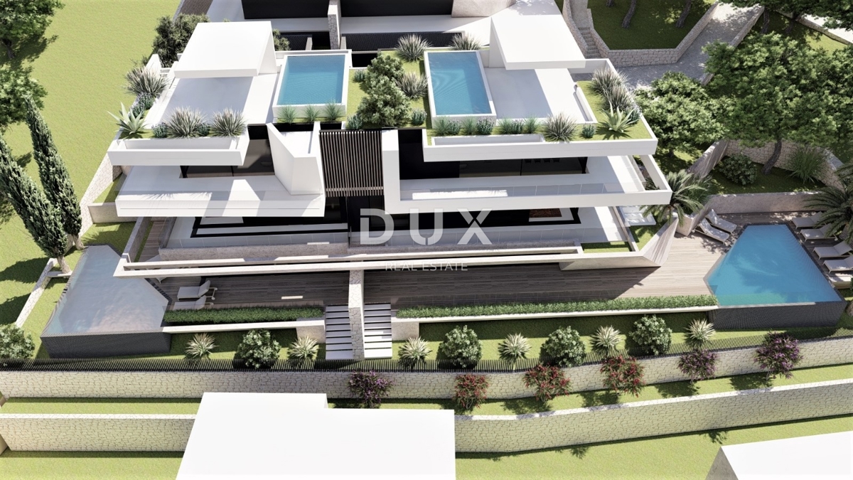 OPATIJA, CENTER - novogradnja - 3 gradbena zemljišča za gradnjo 18 luksuznih stanovanj, vrhunska lega nad centrom