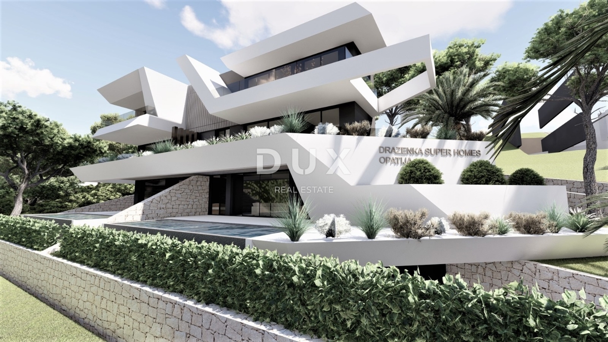 OPATIJA, CENTER - novogradnja - 3 gradbena zemljišča za gradnjo 18 luksuznih stanovanj, vrhunska lega nad centrom