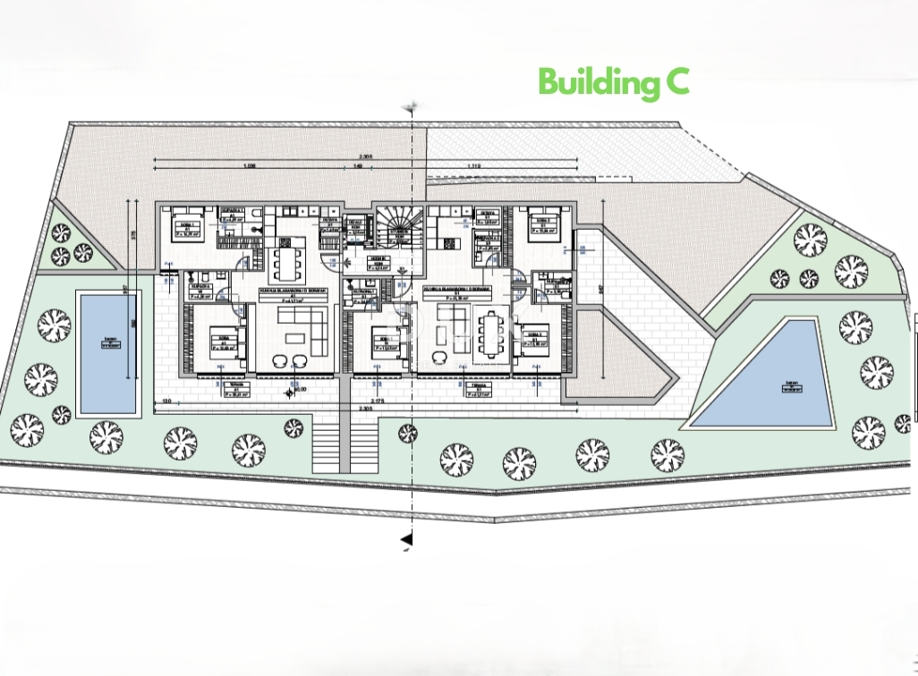 OPATIJA, CENTER - novogradnja - 3 gradbena zemljišča za gradnjo 18 luksuznih stanovanj, vrhunska lega nad centrom