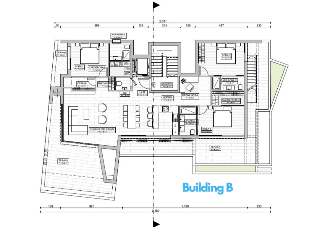 OPATIJA, CENTER - novogradnja - 3 gradbena zemljišča za gradnjo 18 luksuznih stanovanj, vrhunska lega nad centrom
