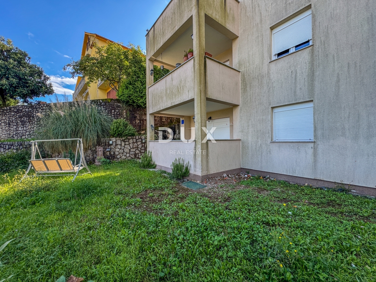 RIJEKA, MATULJI - čudovito stanovanje z vrtom v novejši hiši, idealen družinski dom ali naložba v bližini infrastrukture in mesta