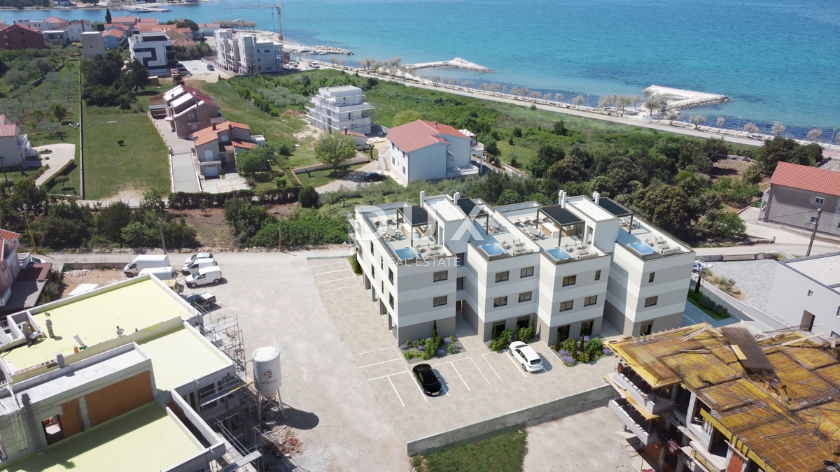 ZADAR, ZATON - Penthouse s čudovitim razgledom 95 metrov od morja! SA5