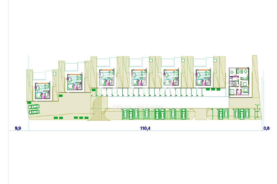 OPATIJA, BRSEČ, NAČINOVIĆI - gradbeno zemljišče 543m2 s projektom za vilo in panoramskim pogledom na morje 