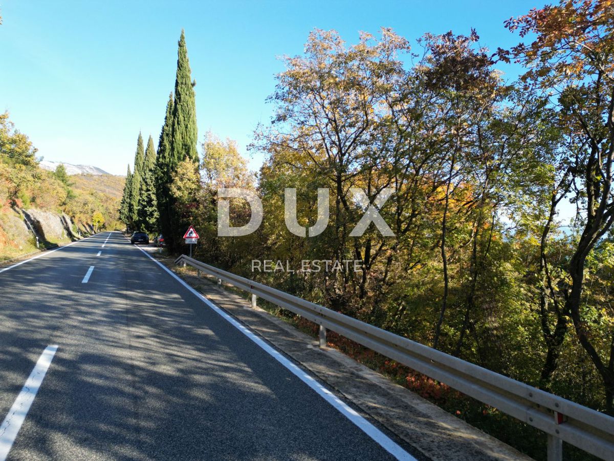 OPATIJA, BRSEČ, NAČINOVIĆI - gradbeno zemljišče 543m2 s projektom za vilo in panoramskim pogledom na morje 