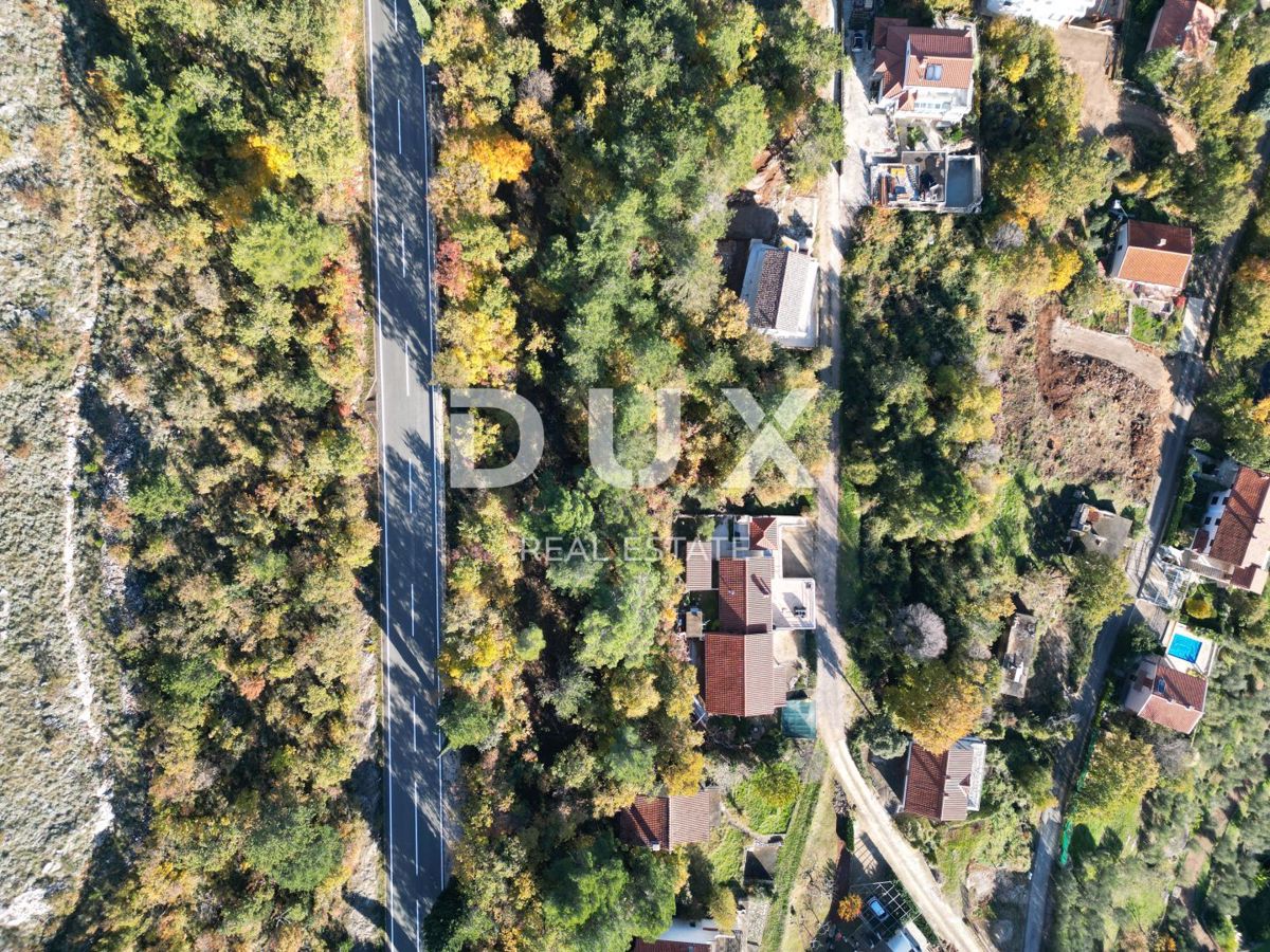 OPATIJA, BRSEČ, NAČINOVIĆI - gradbeno zemljišče 543m2 s projektom za vilo in panoramskim pogledom na morje 