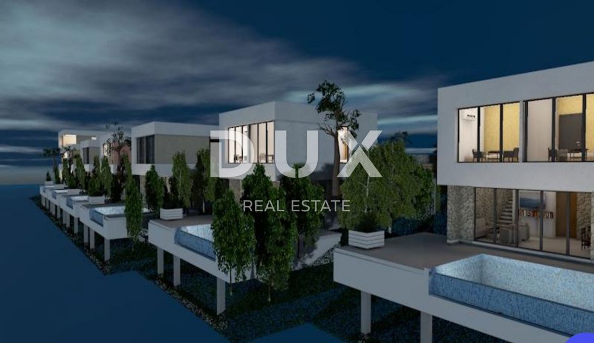 OPATIJA, BRSEČ, NAČINOVIĆI - gradbeno zemljišče 543m2 s projektom za vilo in panoramskim pogledom na morje 