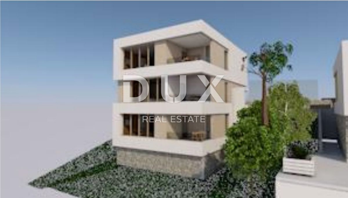 OPATIJA, BRSEČ, NAČINOVIĆI - gradbeno zemljišče 543m2 s projektom za vilo in panoramskim pogledom na morje 