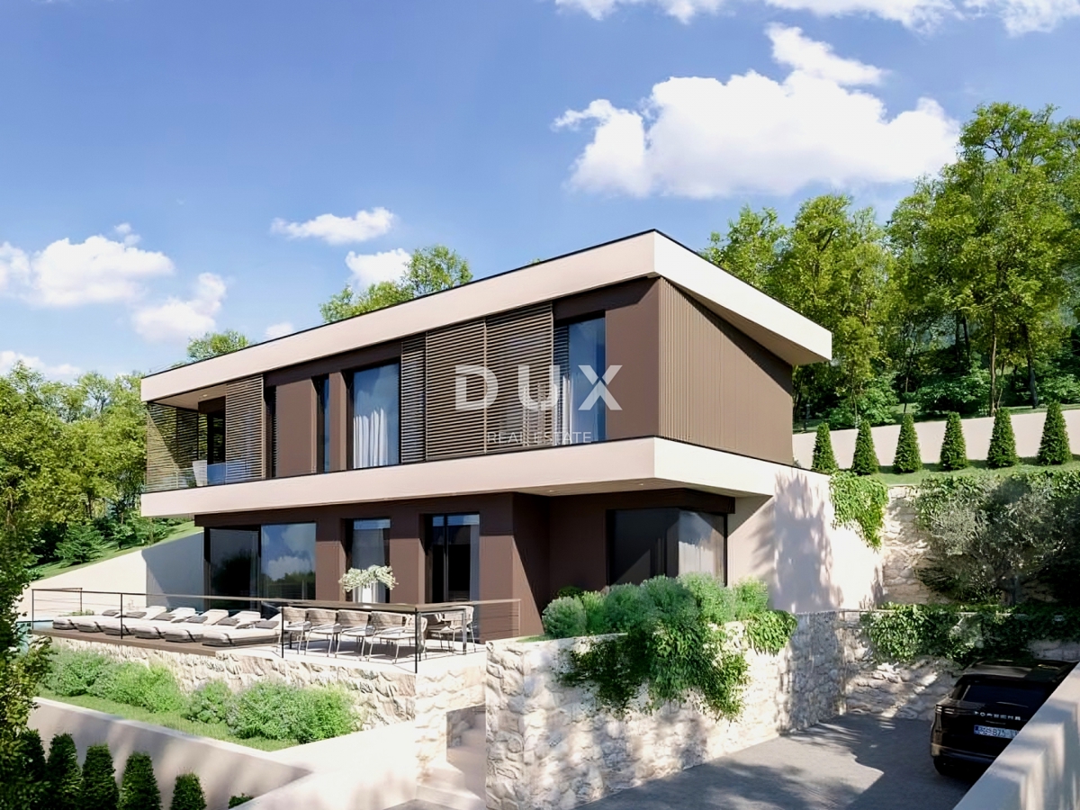 ISTRA, RABAC - Dve parceli z gradbenim dovoljenjem in pogledom na morje