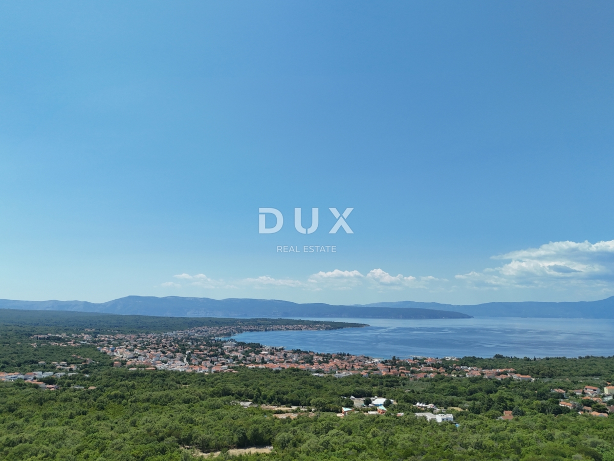 OTOK KRK, MALINSKA (okolica) - Gradbeno zemljišče z gradbenim dovoljenjem