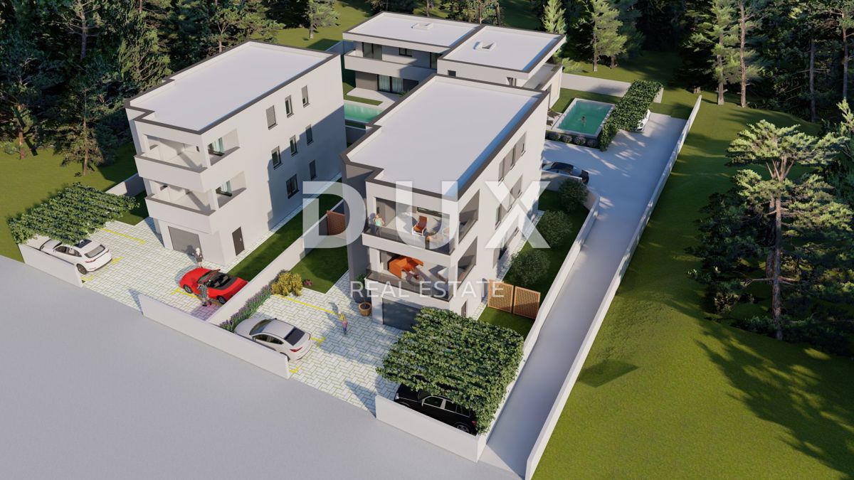 ISTRA, MEDULIN - Stanovanje s 3 spalnicami in garažo v 2. nadstropju novogradnje 900 m od plaže