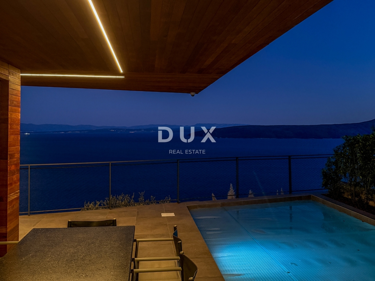 OTOK KRK, MALINSKA – samostojna vila z bazenom, pogledom na morje in popolno zasebnostjo