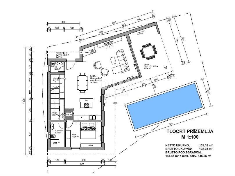 OTOK KRK, MALINSKA – samostojna vila z bazenom, pogledom na morje in popolno zasebnostjo