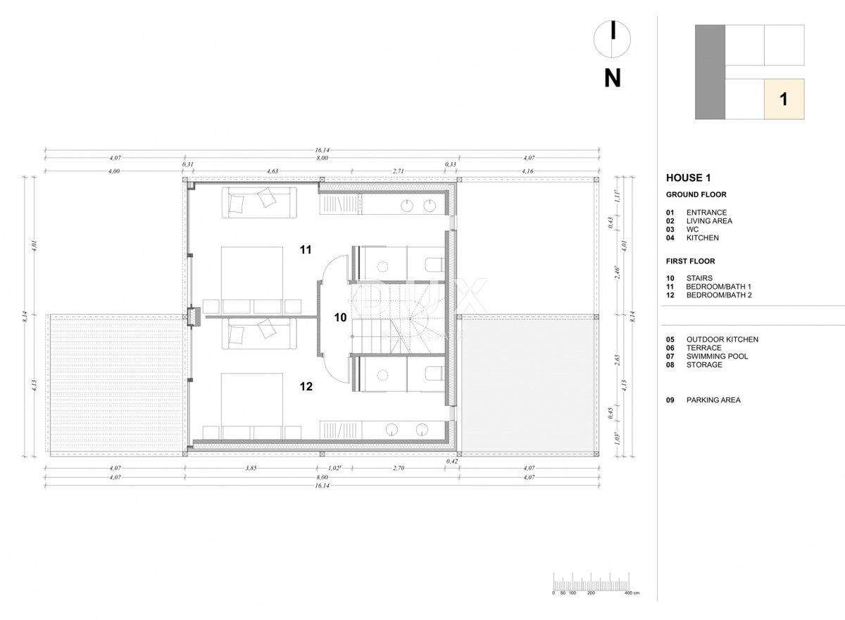 ISTRA, UMAG - Okolju prijazna vila s pogledom na morje