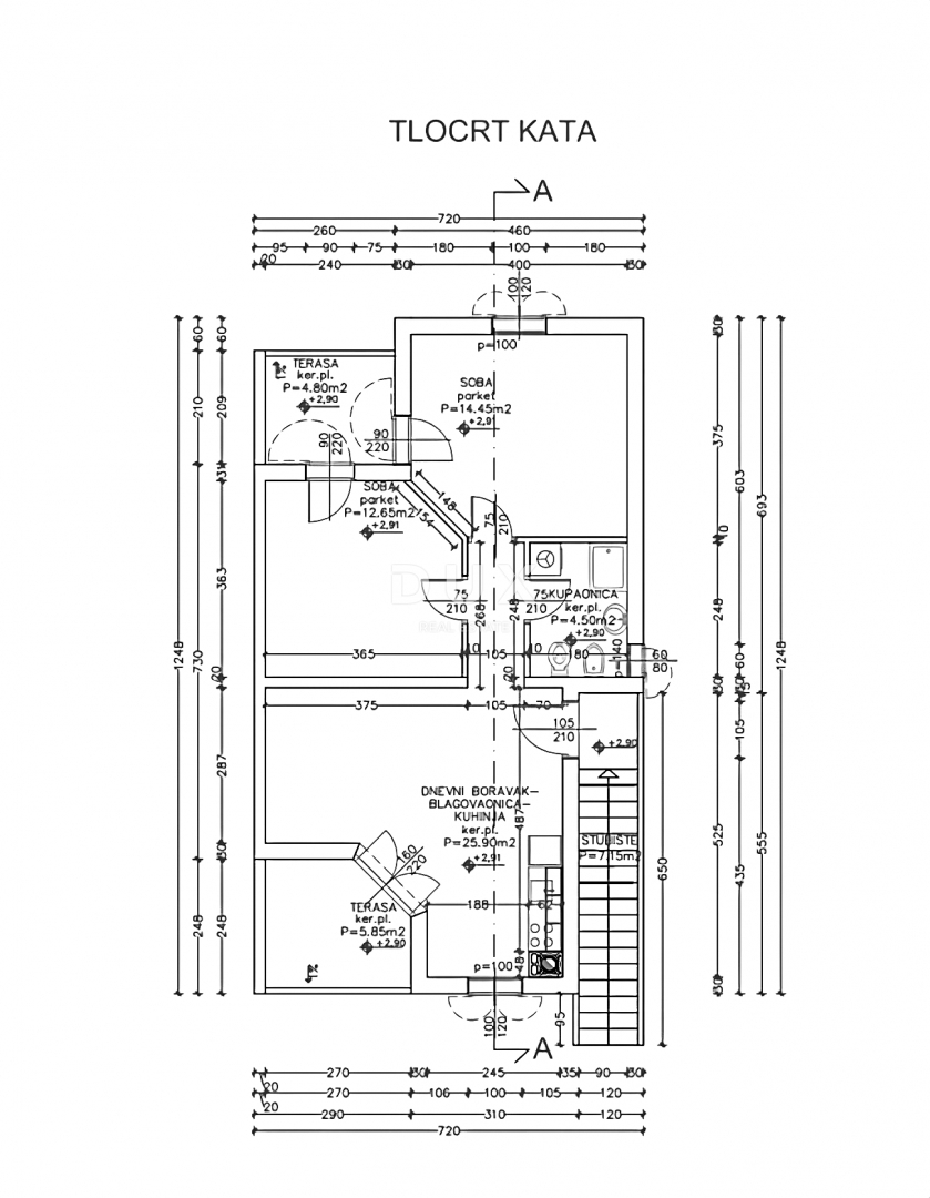 Stanovanje Medulin, 72,35m2