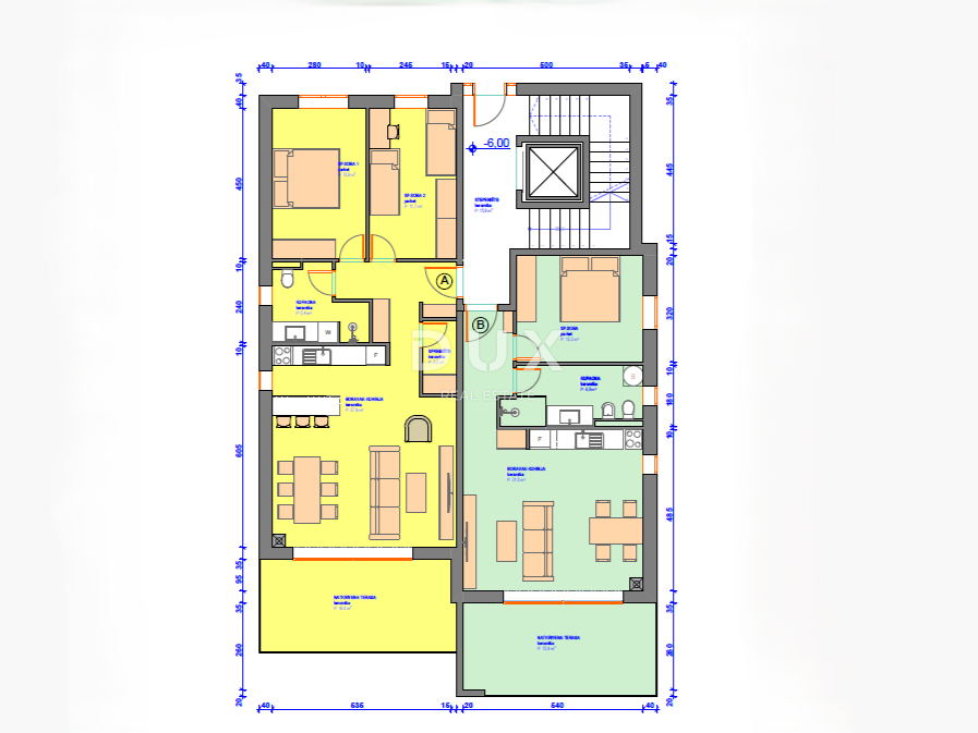 UMAG, ZAMBRATIJA - fantastična novogradnja 100 metrov od morja in plaže, odlična LOKACIJA! Stanovanje s teraso