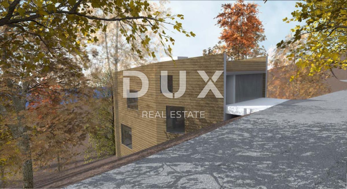 GORSKI KOTAR, FUŽINE - edinstven projekt v osrčju Gorskega Kotarja, zazidljivo zemljišče 1197 m2 s projektom za vilo, investicijska priložnost!