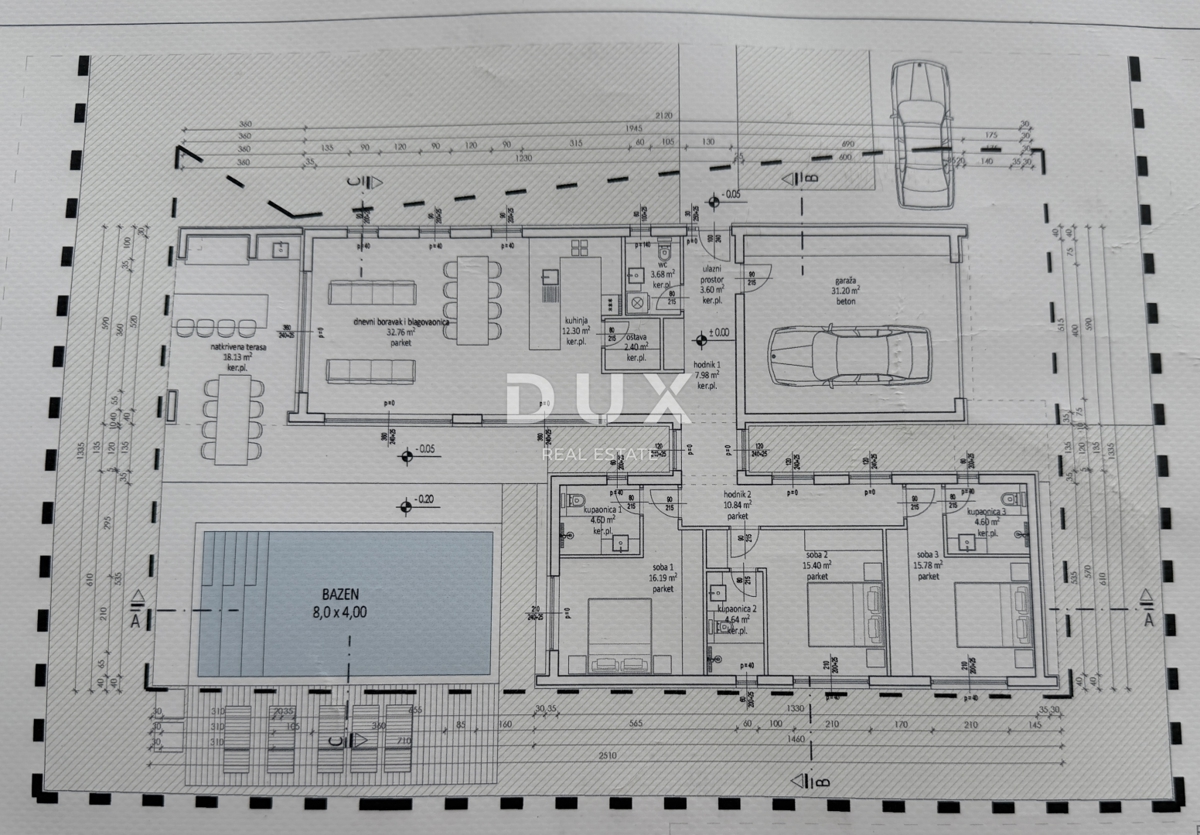 ZADAR, ZEMUNIK G. – Luksuzna moderna vila (B) enonadstropna z bazenom