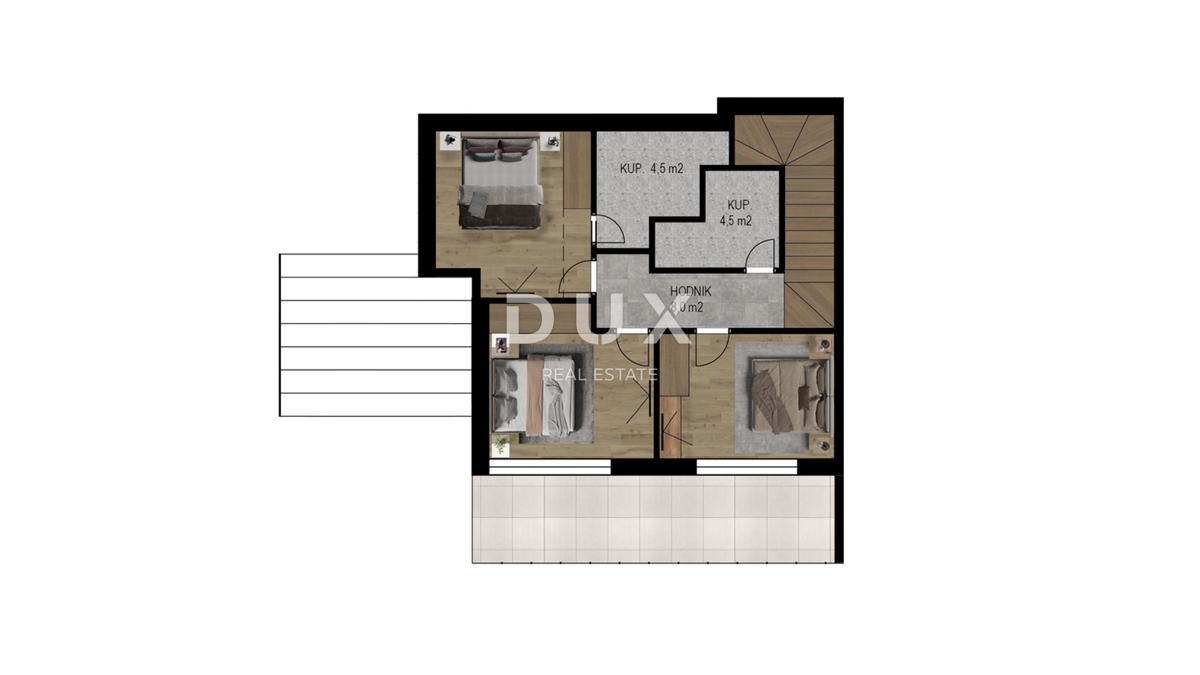 CRIKVENICA - Moderna vila z bazenom in panoramskim razgledom