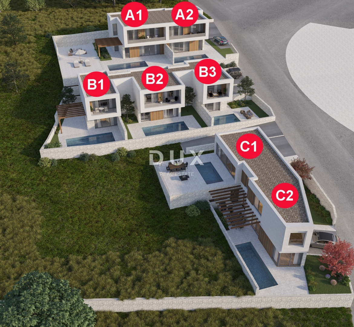 CRIKVENICA - Moderna vila z bazenom in panoramskim razgledom