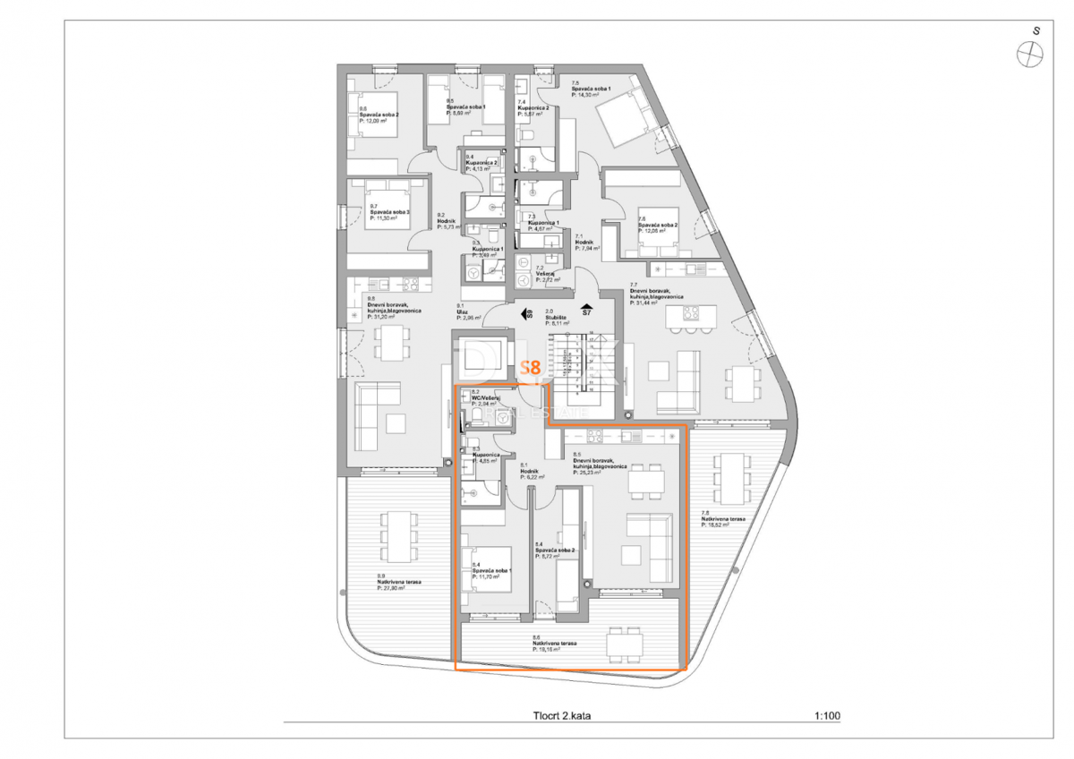 Stanovanje Vodice, 81,44m2
