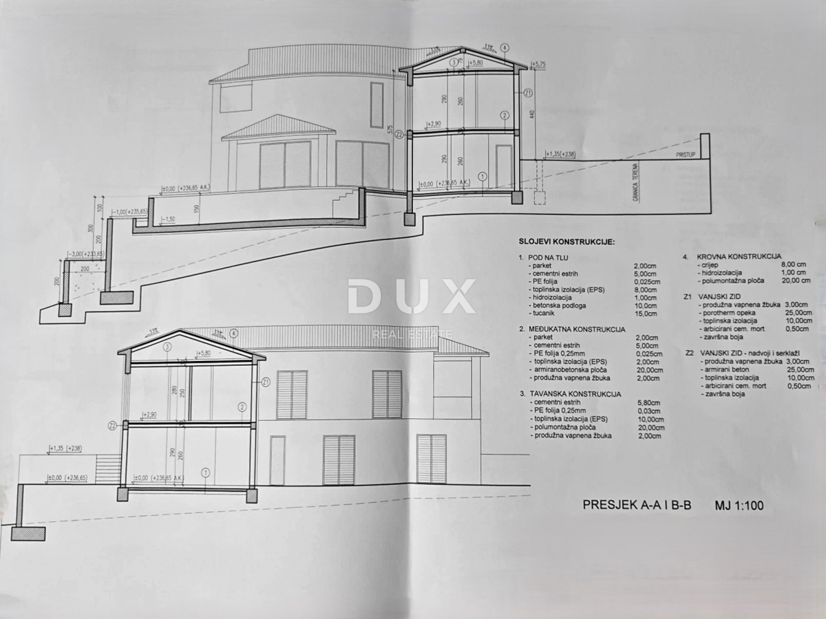 Zemljišče Rabac, Labin, 700m2
