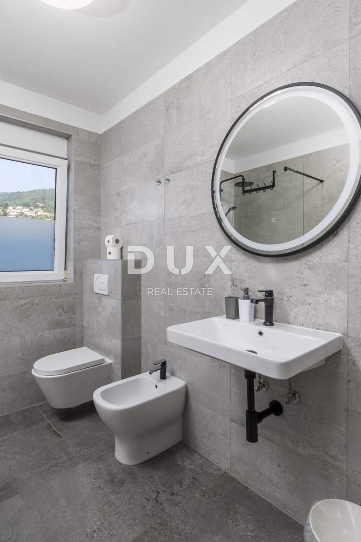 OPATIJA, IČIĆI - stanovanje 65m2 s teraso, pogledom na morje, vrtom in skupnim bazenom