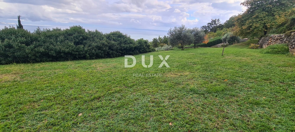 OPATIJA, LOVRAN - gradbeno zemljišče 1220m2 s panoramskim pogledom na morje za stanovanjsko gradnjo - najem apartmajev/družinske hiše/vile z bazenom