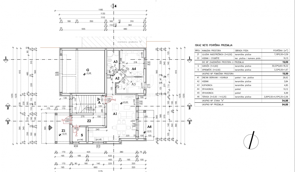 Stanovanje Valdebek, Pula, 61m2