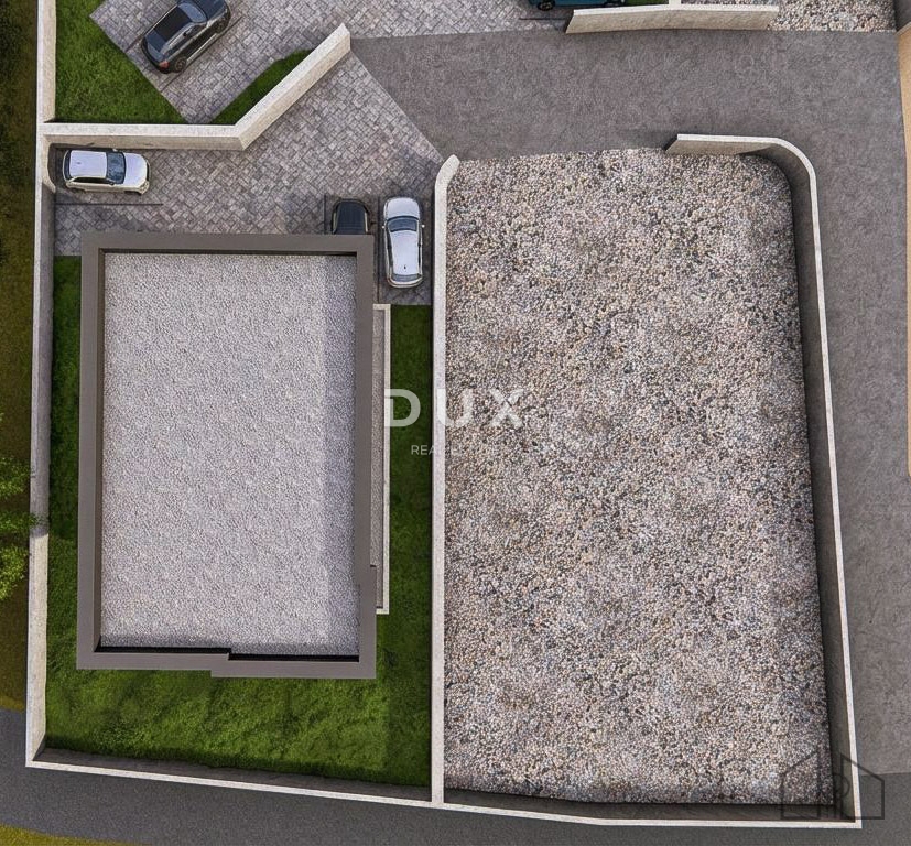 OTOK RAB, KAMPOR - Moderno stanovanje z 2 spalnicama + dnevno sobo v 2. nadstropju novogradnje s parkirnim mestom