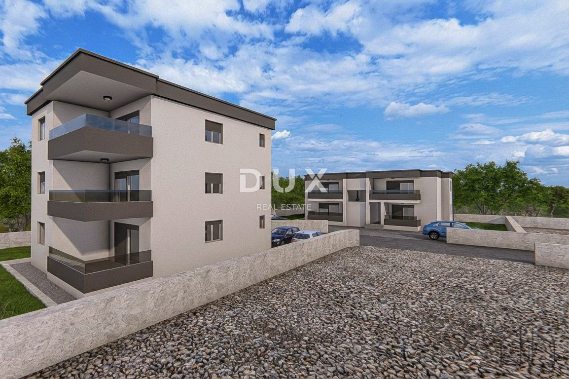 OTOK RAB, KAMPOR - Moderno stanovanje z 2 spalnicama + dnevno sobo v 2. nadstropju novogradnje s parkirnim mestom