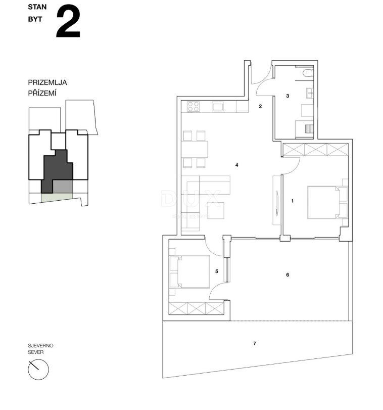 Stanovanje Povljana, 87,27m2
