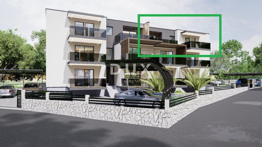 RIJEKA, PEHLIN, PODMURVICE - dupleks stanovanje 106,97 m2 v novogradnji s pogledom na morje, dnevna soba + 3 spalnice. - STANOVANJE 4D