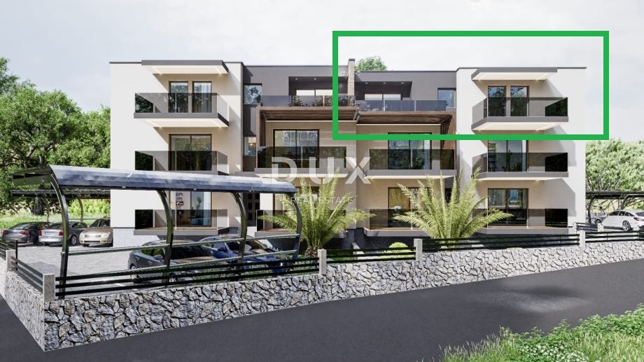 RIJEKA, PEHLIN, PODMURVICE - dupleks stanovanje 106,97 m2 v novogradnji s pogledom na morje, dnevna soba + 3 spalnice. - STANOVANJE 4D