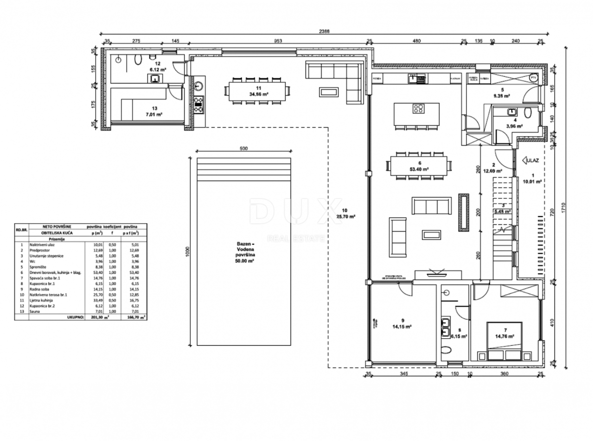 ISTRA, POREČ - Privlačna hiša z bazenom v gradnji