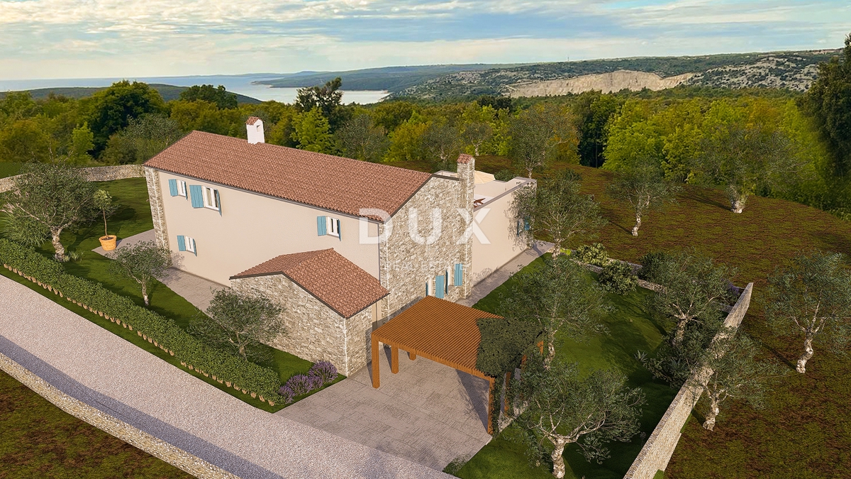 ISTRA, RABAC – Pogled na morje! Gradbeno zemljišče z gradbenim dovoljenjem