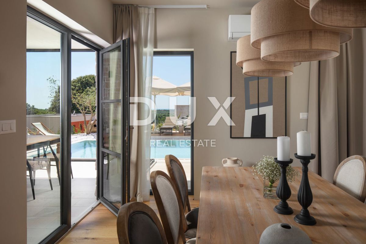 ISTRA, TINJAN - Dizajnerska vila z wellnessom in pogledom na morje