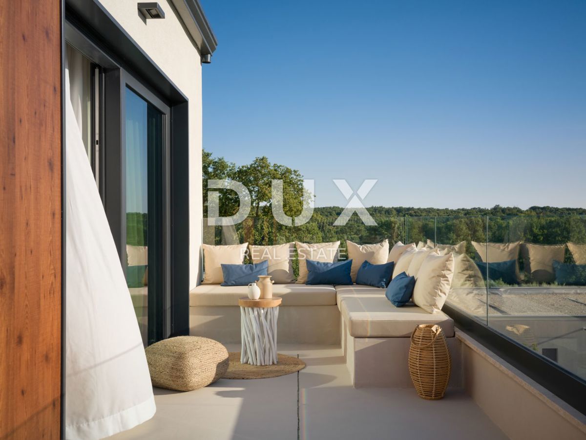 ISTRA, TINJAN - Dizajnerska vila z wellnessom in pogledom na morje