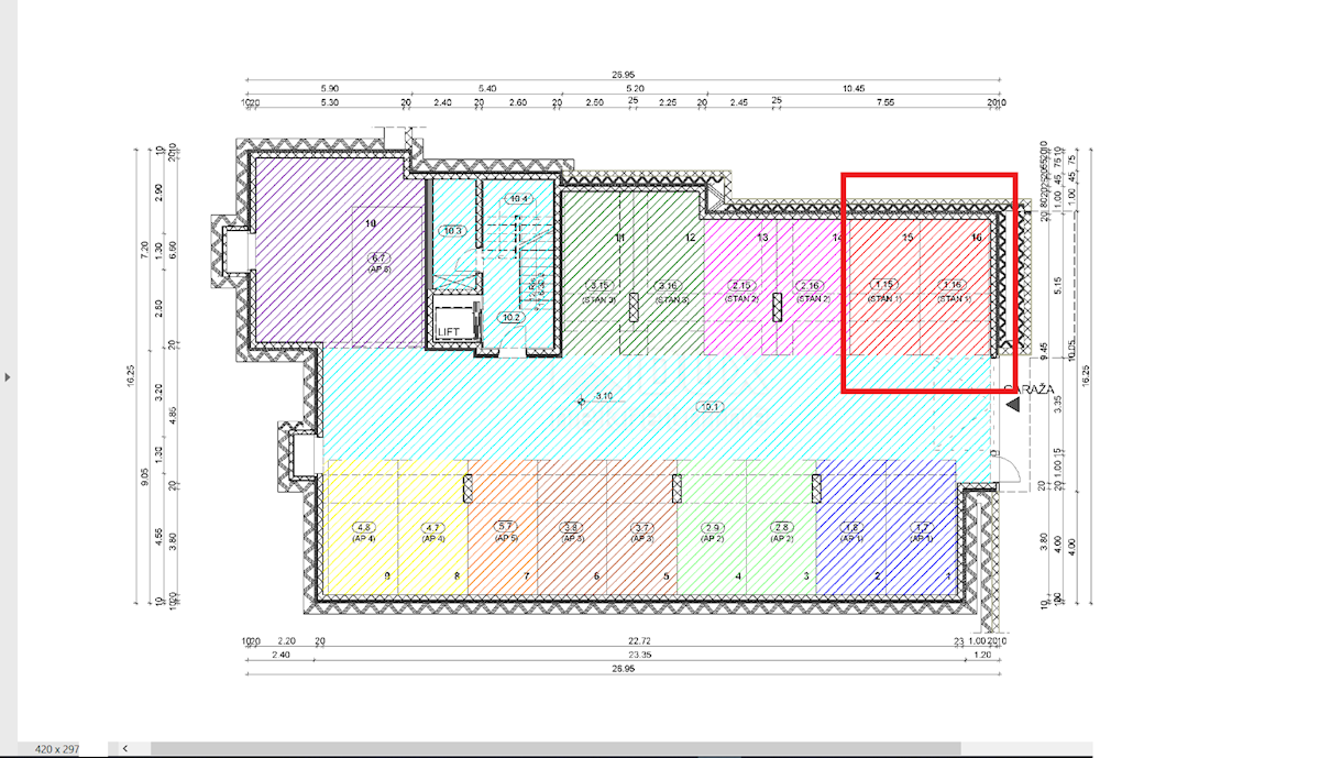 OPATIJA, CENTER - novozgrajeno stanovanje 156,85 m2 s panoramskim pogledom na morje - STANOVANJE 1