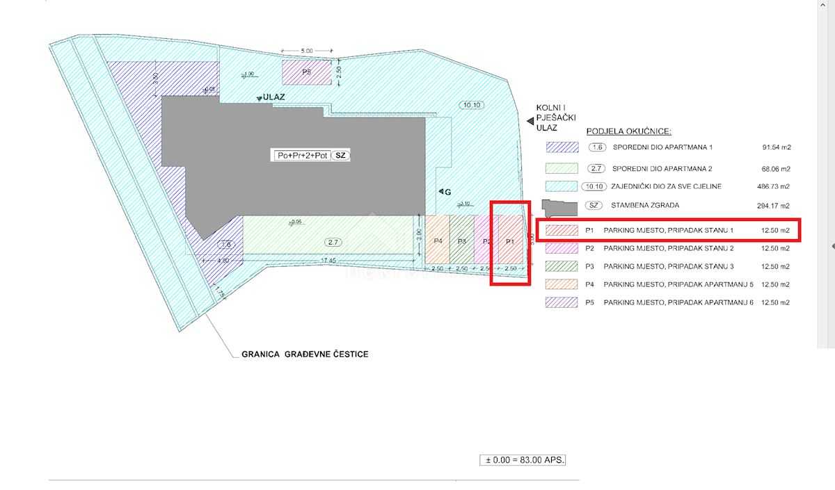 OPATIJA, CENTER - novozgrajeno stanovanje 156,85 m2 s panoramskim pogledom na morje - STANOVANJE 1