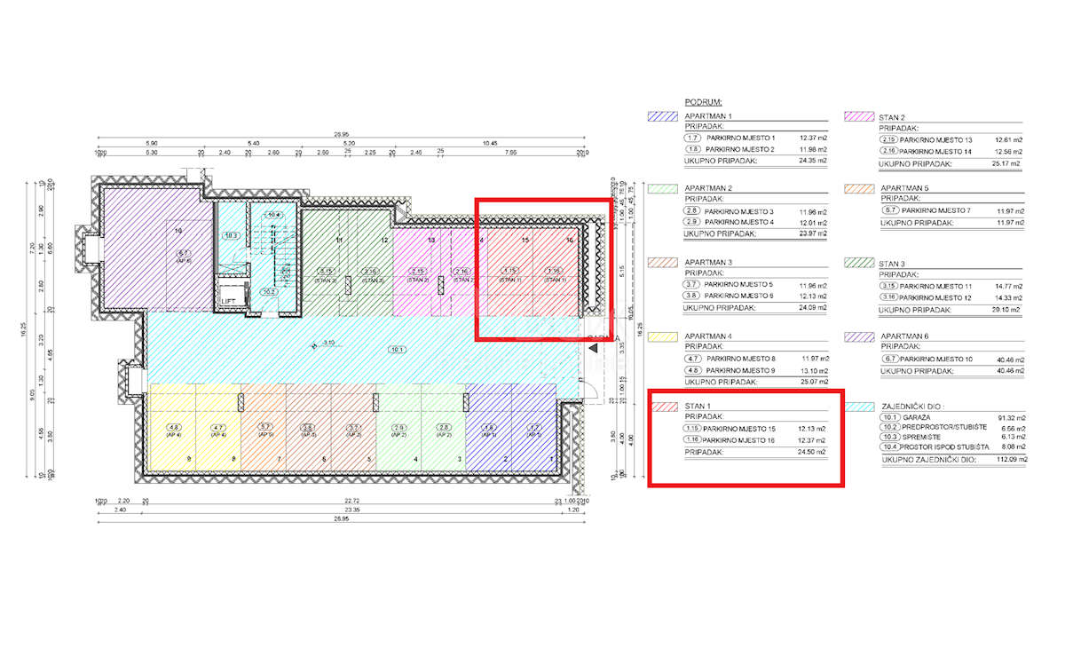 OPATIJA, CENTER - novozgrajeno stanovanje 156,85 m2 s panoramskim pogledom na morje - STANOVANJE 1