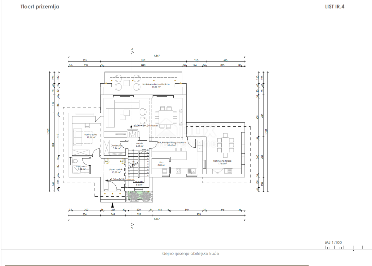 OPATIJA, IČIĆI, ANIČIĆI - gradbeno zemljišče 1520m2 Z LOKACIJSKIM DOVOLJENJEM! s pogledom na morje za gradnjo-apartmaji - apartmaji / družinska hiša / hiša za najem - počitnice z bazenom