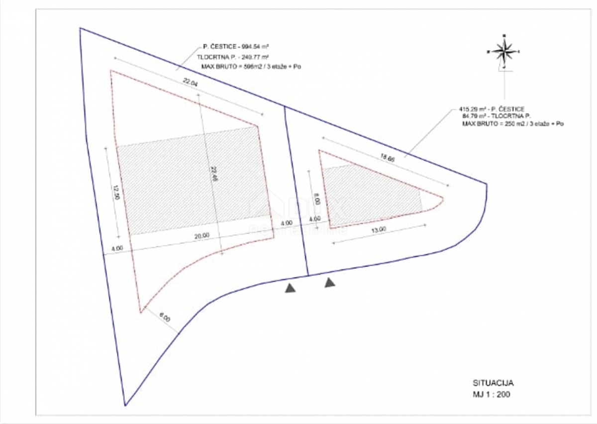 OPATIJA, PAVLOVAC - gradbeno zemljišče 1420 m2 s panoramskim pogledom na morje za stanovanjski objekt - stanovanja - apartmaji / družinska hiša / hiša za najem - počitnice z bazenom