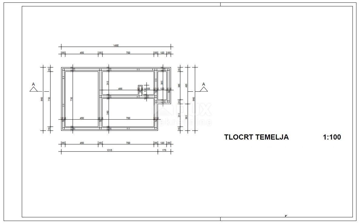 OPATIJA, MATULJI - družinska hiša v izgradnji 156m2 z bazenom + okolica 600m2