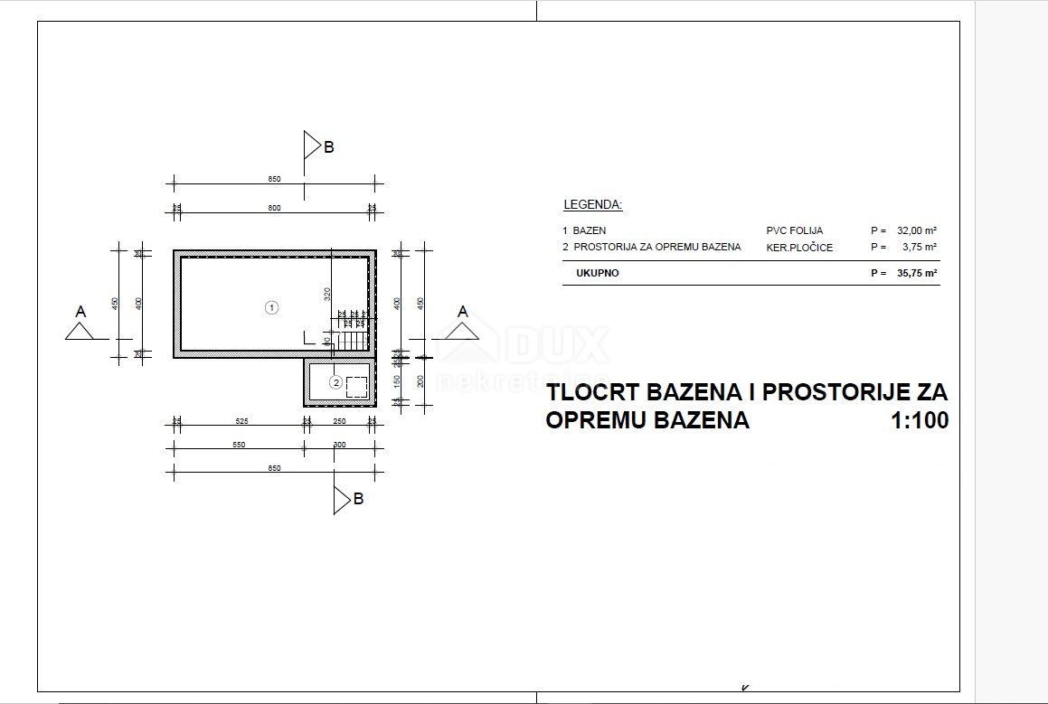 OPATIJA, MATULJI - družinska hiša v izgradnji 156m2 z bazenom + okolica 600m2