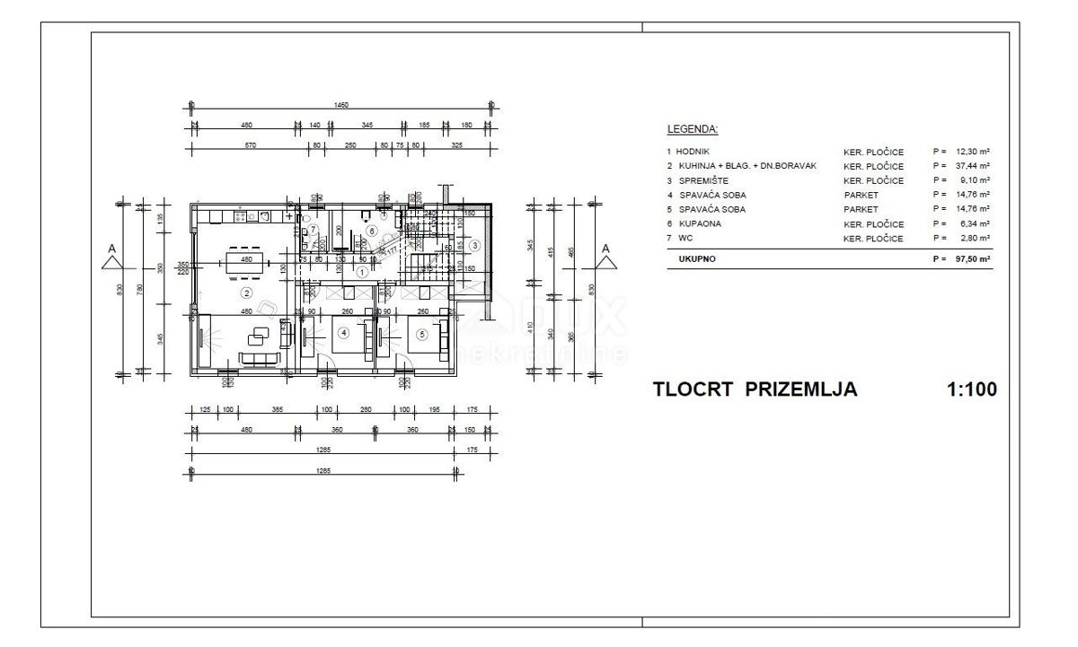 OPATIJA, MATULJI - družinska hiša v izgradnji 156m2 z bazenom + okolica 600m2