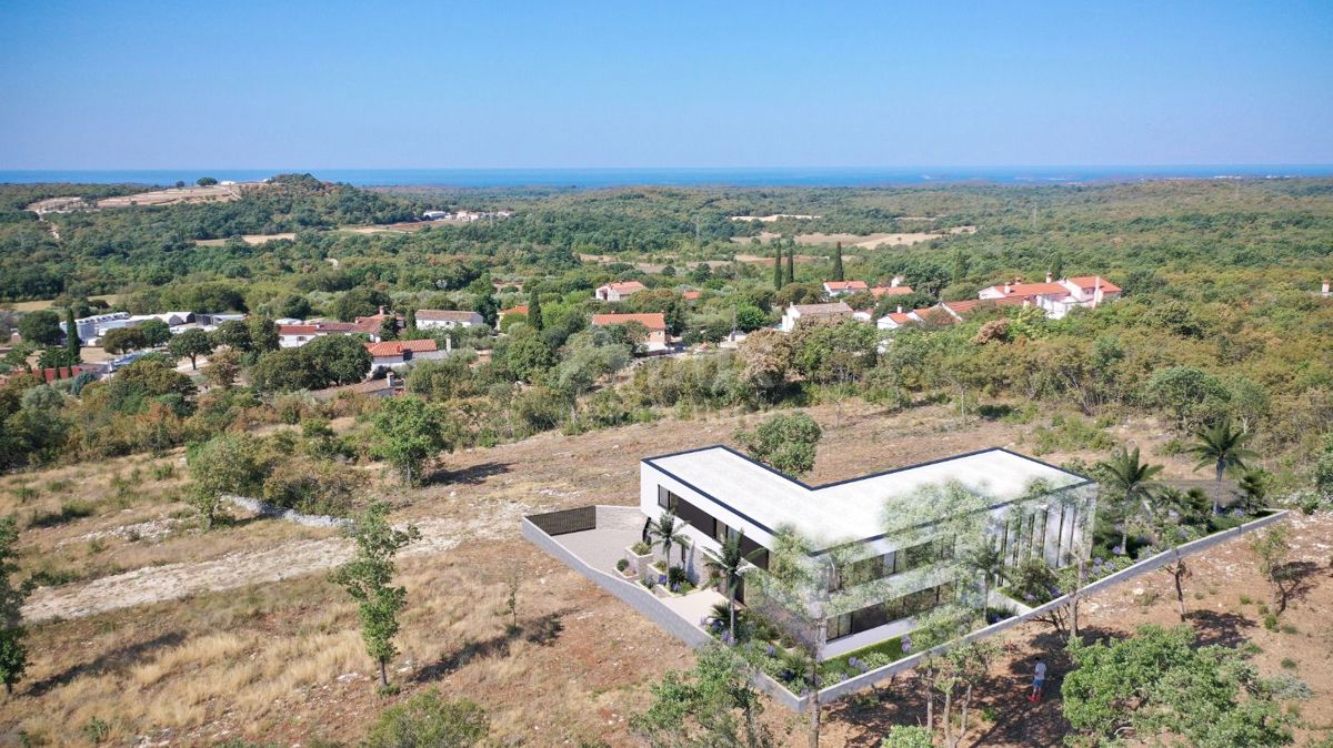 ISTRA, BALE - Zemljišče z gradbenim dovoljenjem in pogledom na morje