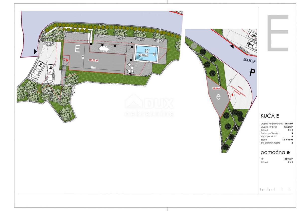 OTOK KRK, TRIBULJE - gradbeno zemljišče z projektom