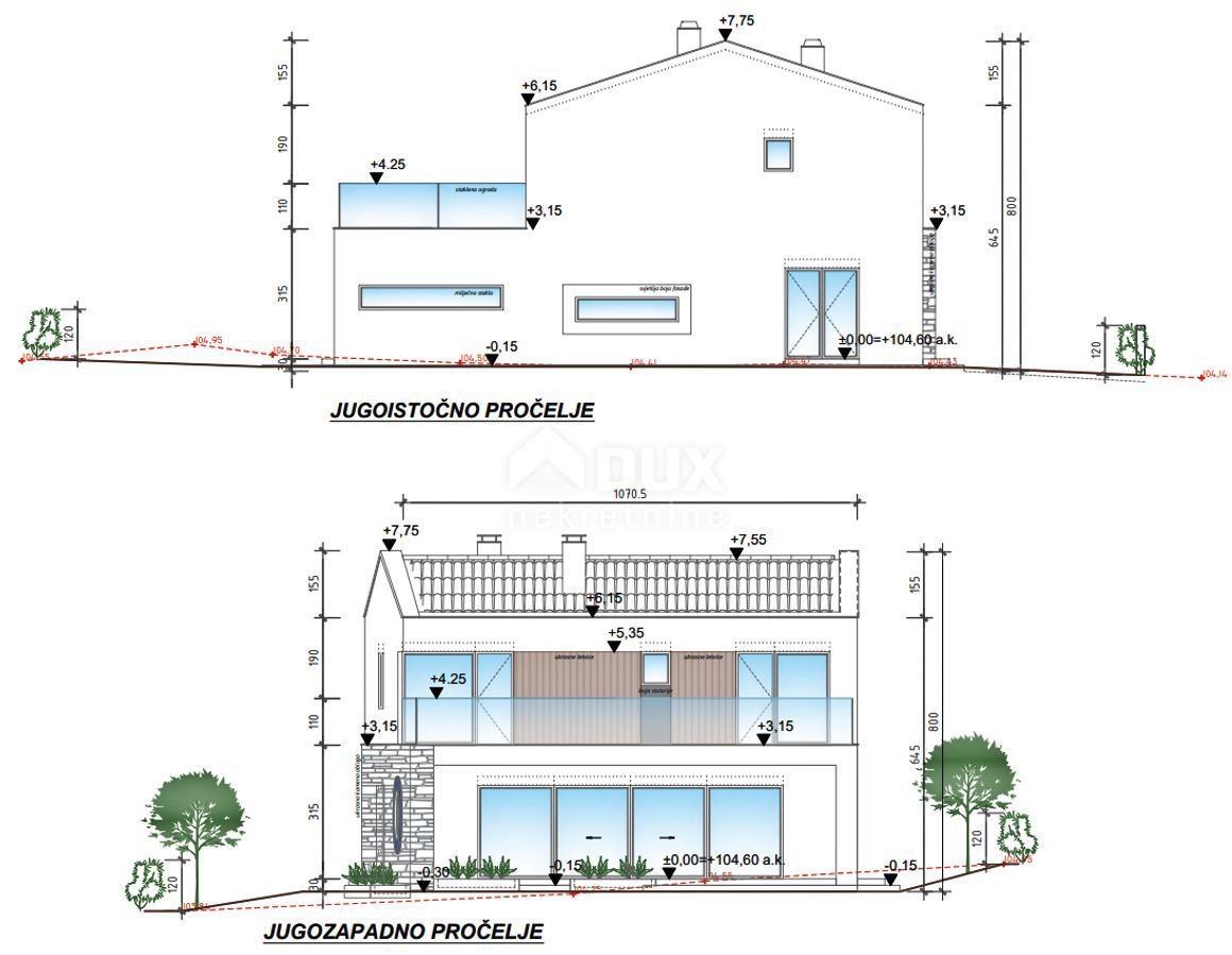ISTRA, LABIN - Sodobno zasnovana hiša z bazenom