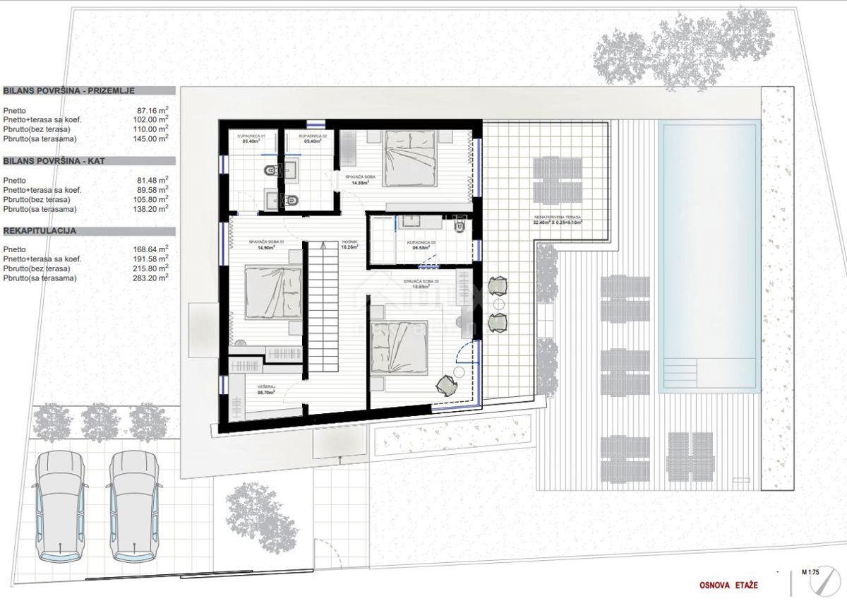 ISTRA, LABIN - Sodobno zasnovana hiša z bazenom